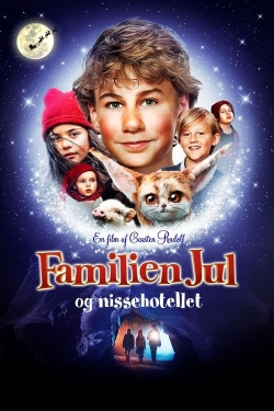 Familien Jul og nissehotellet full